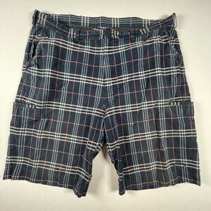 Callaway Golf Sport‎ Shorts Plaid Cargo Pockets Mens W44